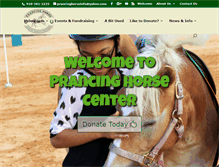 Tablet Screenshot of prancing-horse.org
